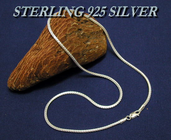 STERLING 925 SILVER CHAIN F200-40 フォックステイル