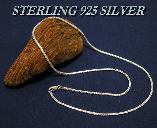 STERLING 925 SILVER CHAIN F200-50 フォックステイル