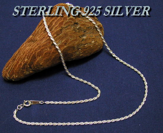 STERLING 925 SILVER CHAIN FR40-40 カットフレンチロープ