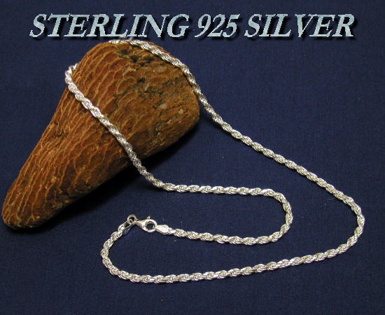 STERLING 925 SILVER CHAIN FR60-45 カットフレンチロープ