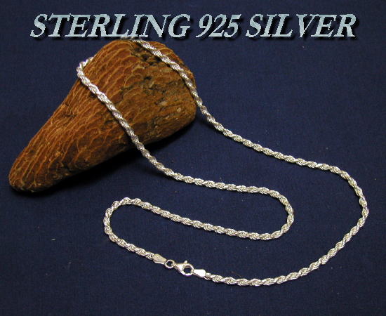 STERLING 925 SILVER CHAIN FR60-50 カットフレンチロープ