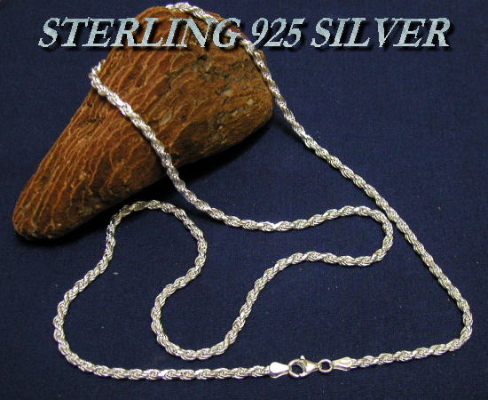 STERLING 925 SILVER CHAIN FR60-60 カットフレンチロープ