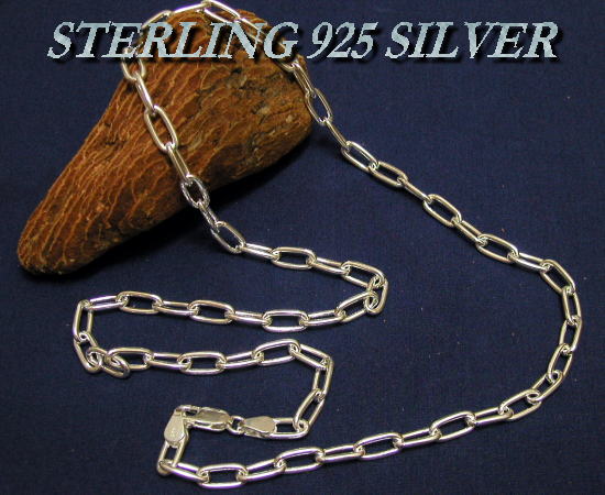 STERLING 925 SILVER CHAIN LCL150-60 長あずき