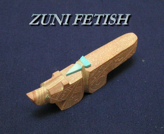 ZUNI ズニ族のお守りフェティッシュ ピンクのフォックス