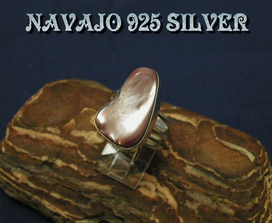 NAVAJO　ムラサキ貝のリング　サイズ12号（2）